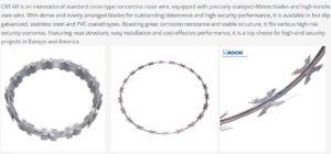 razor barbed wire cbt 60